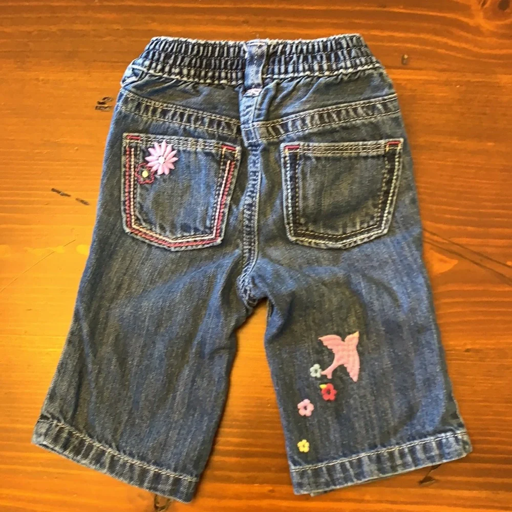 Gap - 3-6 month baby denim,‎ embroidered
